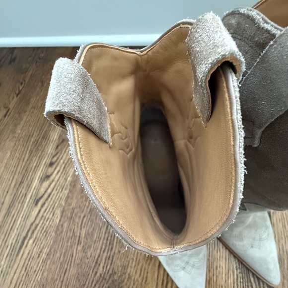 Sigerson Morrison Kalila suede western boots Size 37 beige - Picture 8 of 11